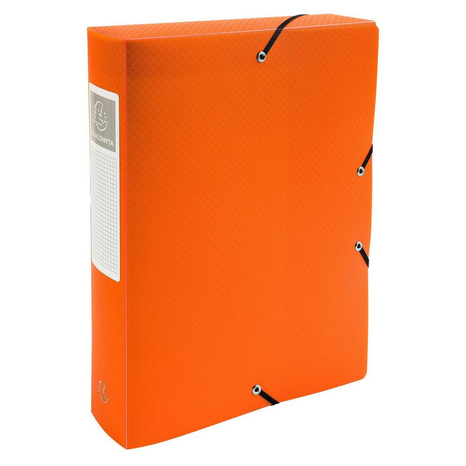 Exacompta Archivbox aus PP 700µ blickdicht, Rücken 60mm, 25x33cm für DIN A4 - x 8  