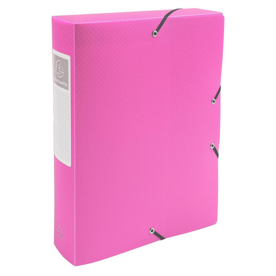 Exacompta Archivbox aus PP 700µ blickdicht, Rücken 60mm, 25x33cm für DIN A4 - x 8  