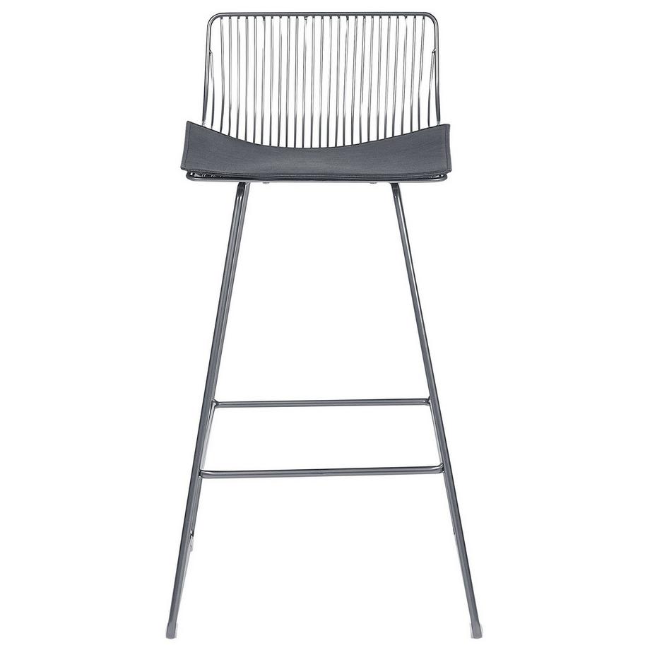 Beliani Set di 2 sedie alte en Acciaio Industriale FREDONIA  