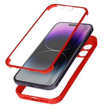 Coque Intégrale iPhone 14 Pro Rouge