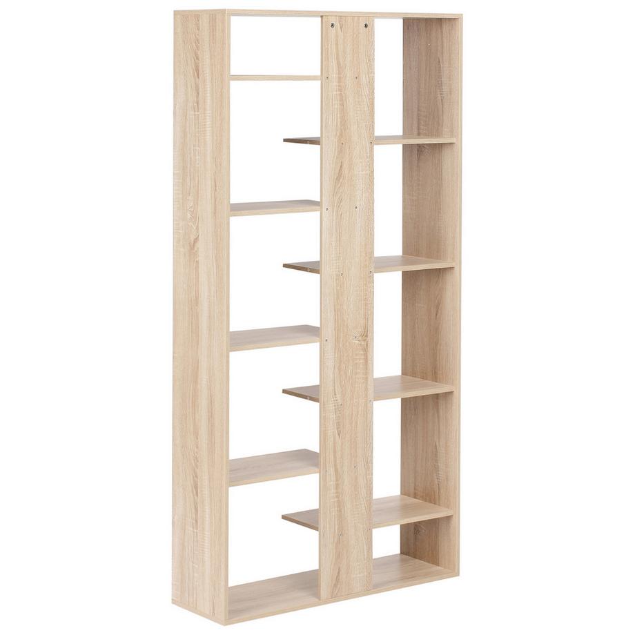 Beliani Bücherregal mit 8 Ebenen aus Faserplatte Modern FONTAS  