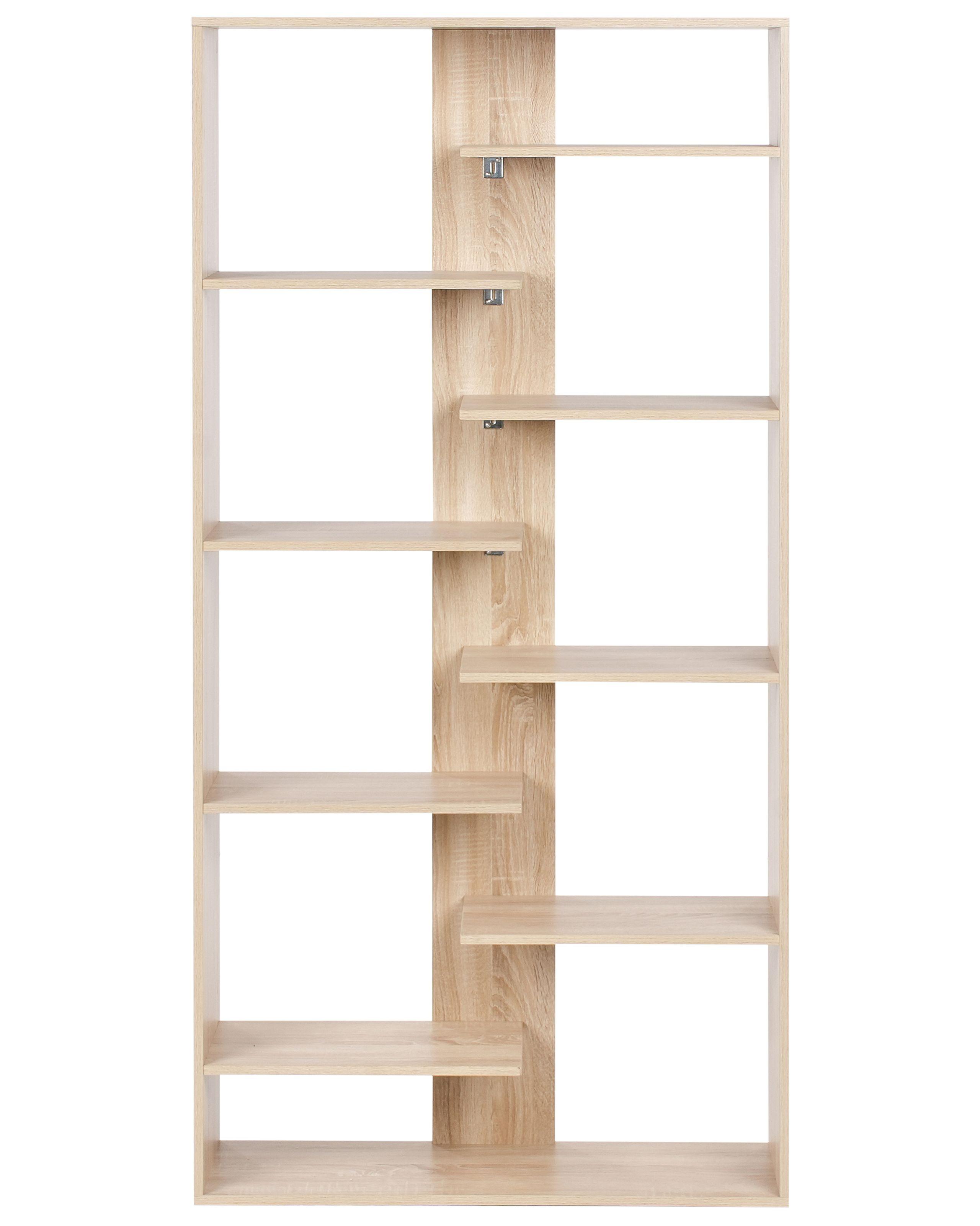 Beliani Bücherregal mit 8 Ebenen aus Faserplatte Skandinavisch FONTAS  