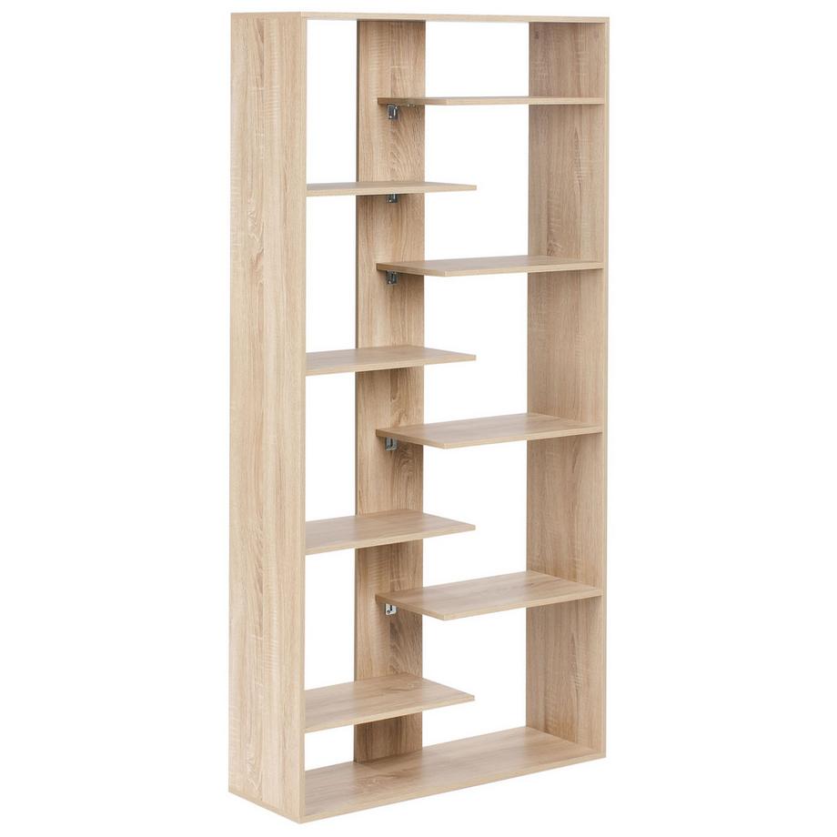 Bücherregal mit 8 Ebenen aus Faserplatte Modern FONTAS