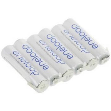 eneloop Reihe F1x6 Akkupack 6x Micro (AAA) U-Lötfahne NiMH 7.2 V 750 mAh