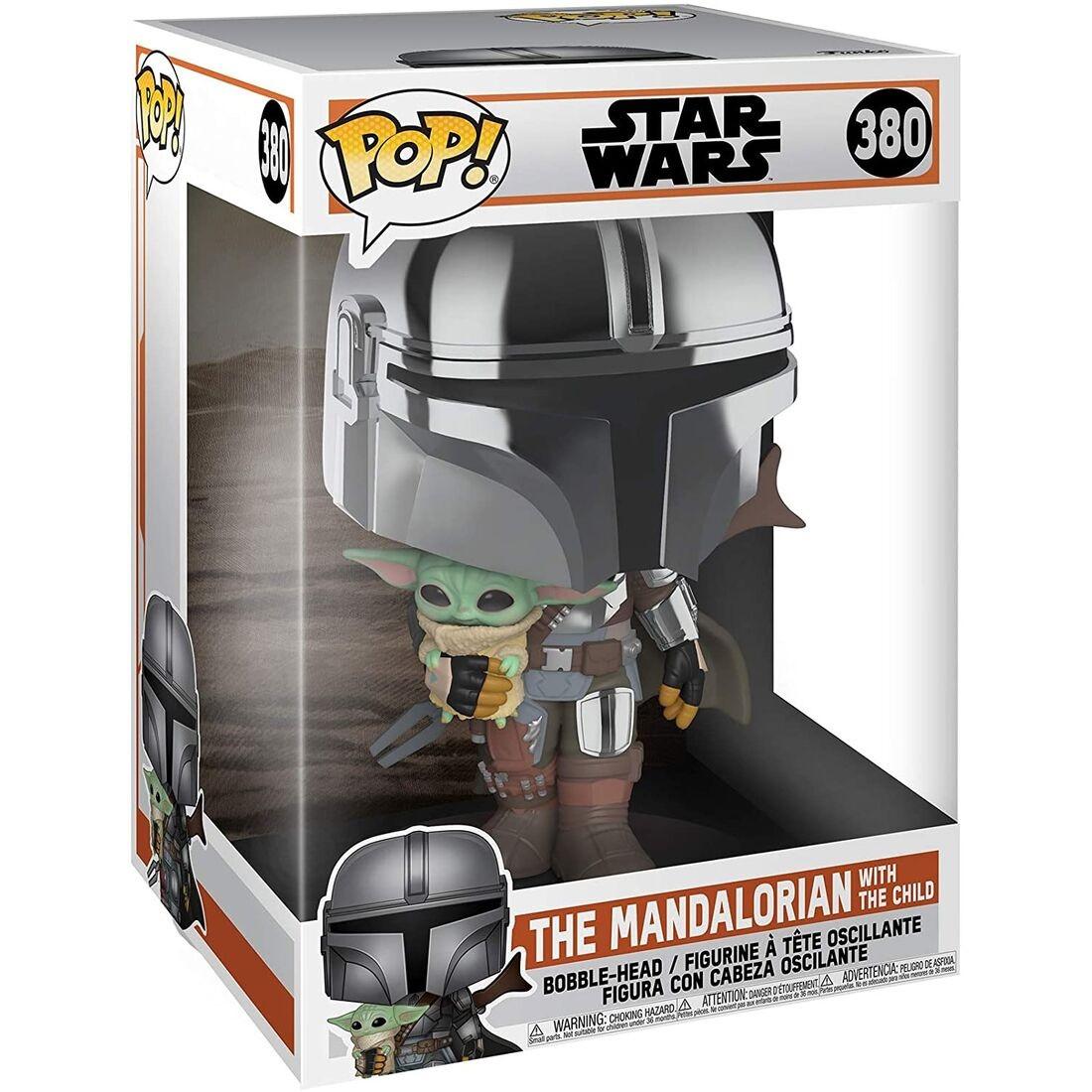 Funko  Figura POP Star Wars Mandalorian con Yoda Bambino 25 cm 