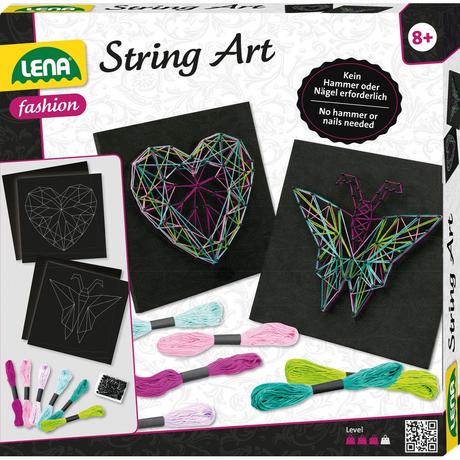 LENA  String Art Schmetterling & Herz 
