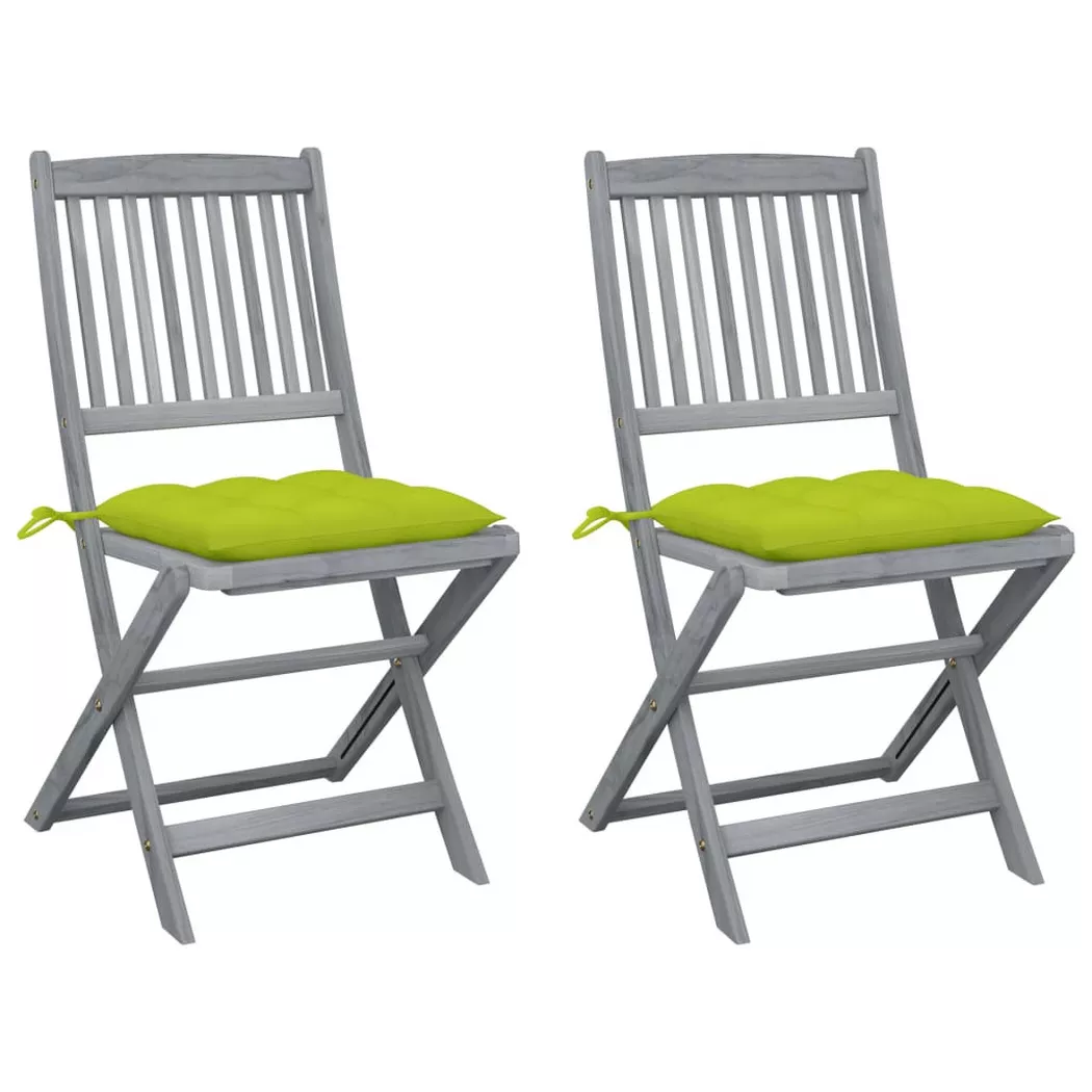 VidaXL - sedia da esterno Legno di acacia, One Size, Verde