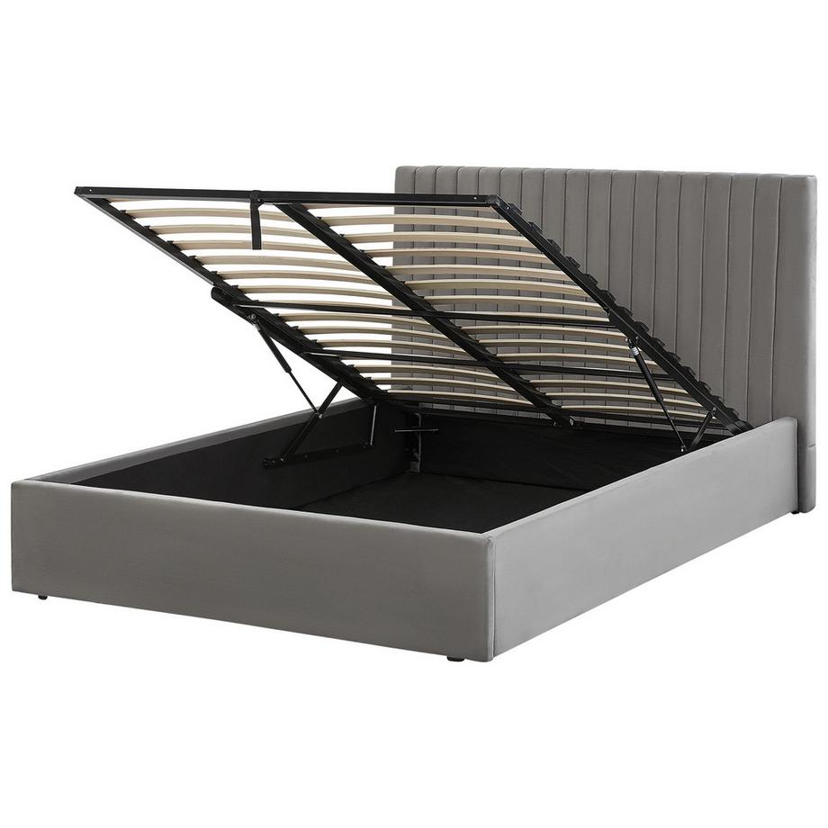 Beliani Lit ottoman en Velours Moderne VION  