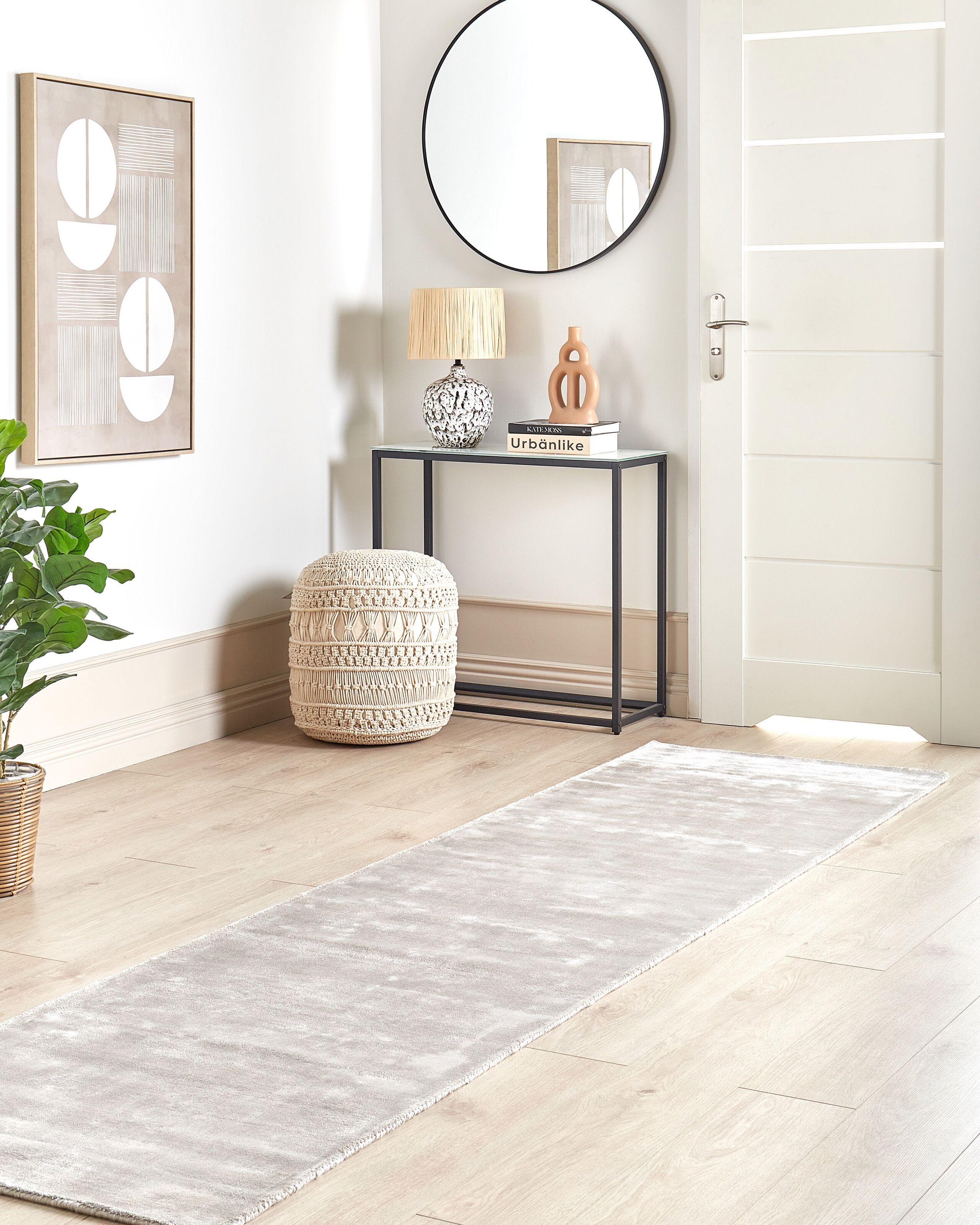 Beliani Tapis en Soie artificielle Scandinave GESI II  