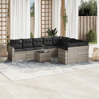 VidaXL set divano da giardino Polirattan  