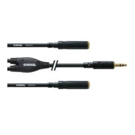 Cordial  Cordial CFY 0.3 WYY cavo audio 0,3 m 3.5mm 2 x 6.35mm Nero 