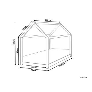 Beliani Letto en Legno di pino Moderno TOSSE  