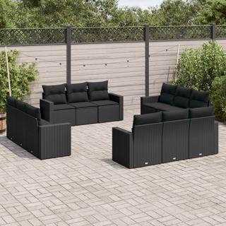 VidaXL set divano da giardino Polirattan  