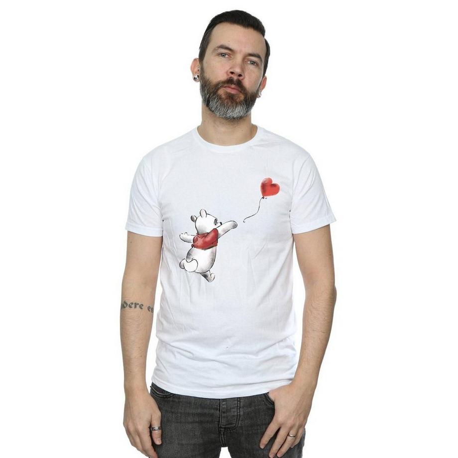 Winnie the Pooh T-Shirt Stampa Palloncino Cuore  