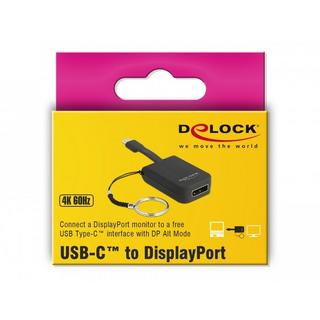 DeLock  DeLOCK 63940 câble vidéo et adaptateur 0,03 m USB Type-C DisplayPort Noir 