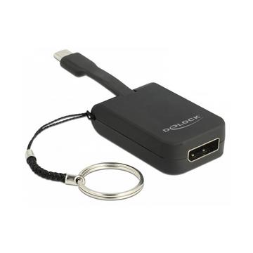 DeLOCK 63940 câble vidéo et adaptateur 0,03 m USB Type-C DisplayPort Noir