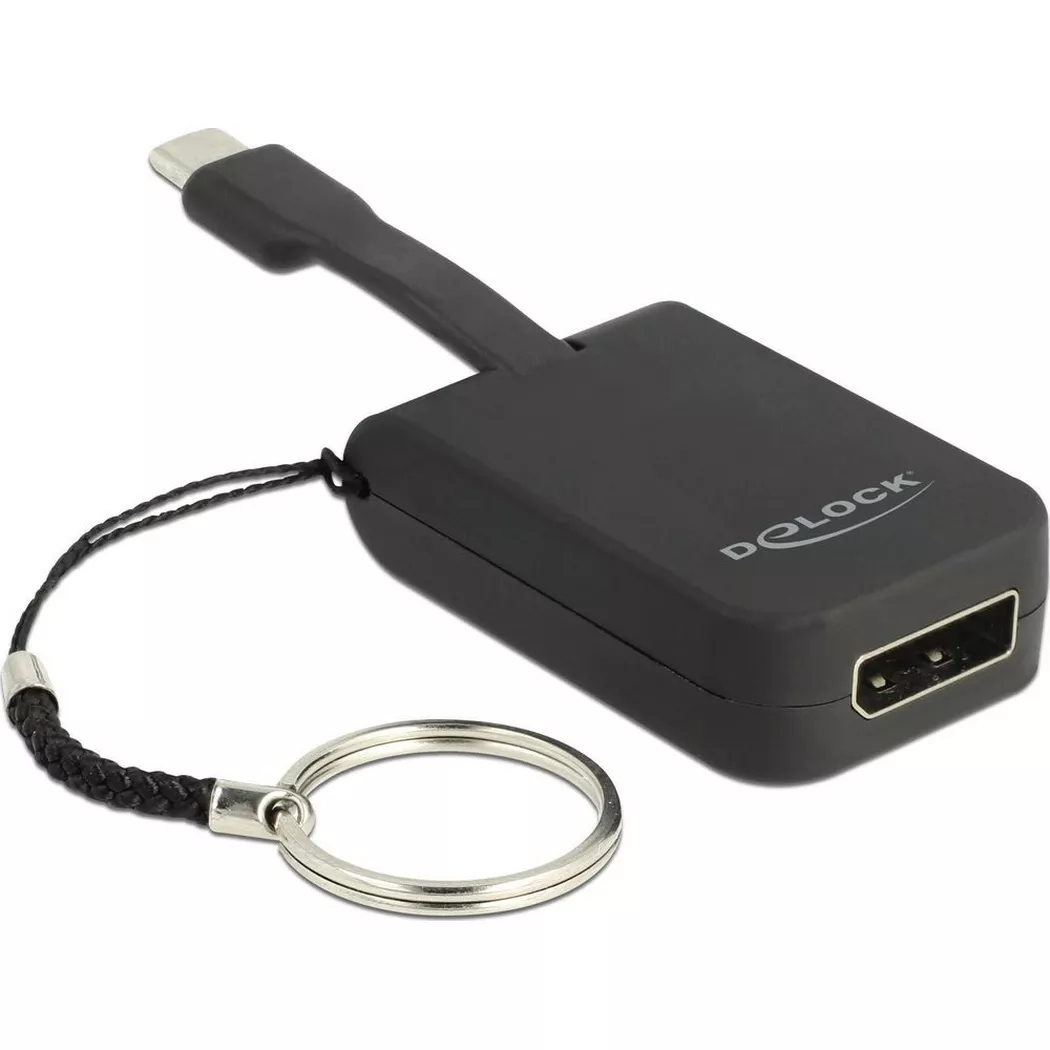 DeLock - adapter usb type-c - displayport, Schwarz, One Size