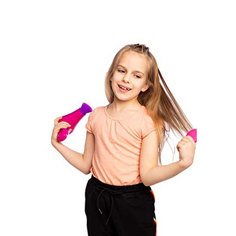 Activity-board  petit ensemble de jouets de salon de poupée avec sèche-cheveux, miroir et autres accessoires de coiffure et de coiffure 