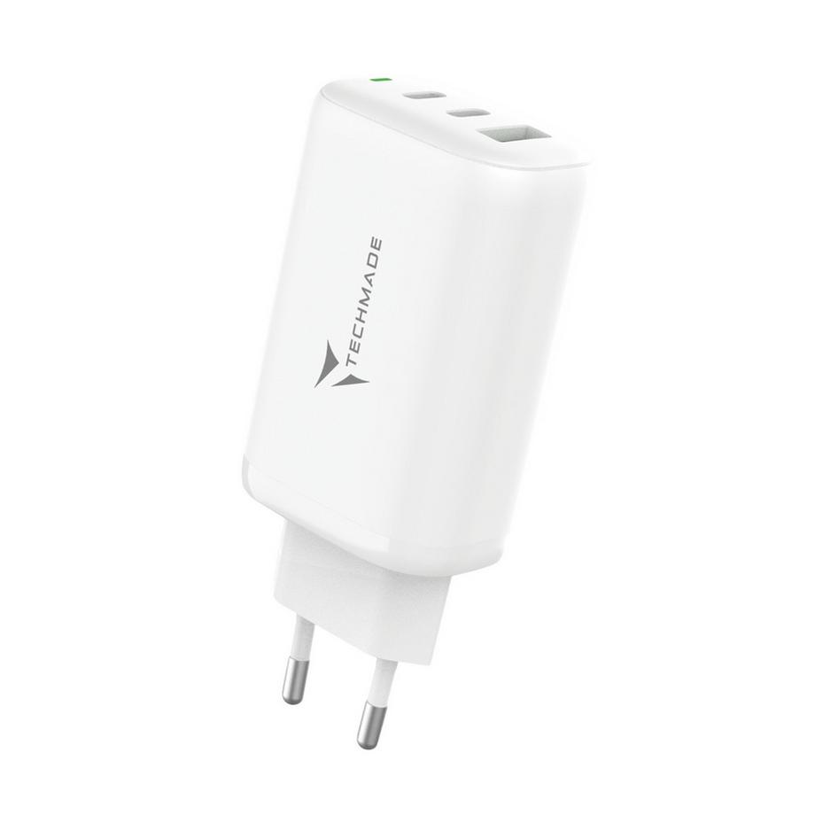 Techmade  USB Ladegerät A+ 2× Type C 65 Watt 