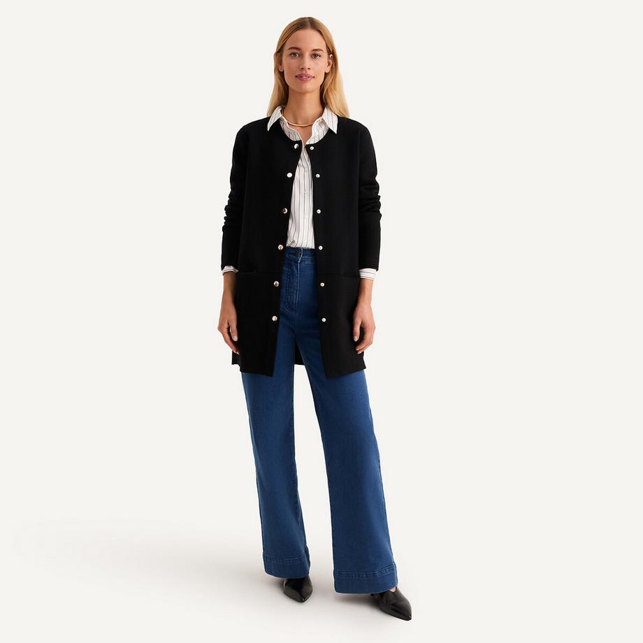 La Redoute Collections Feinstrick Langer Cardigan  