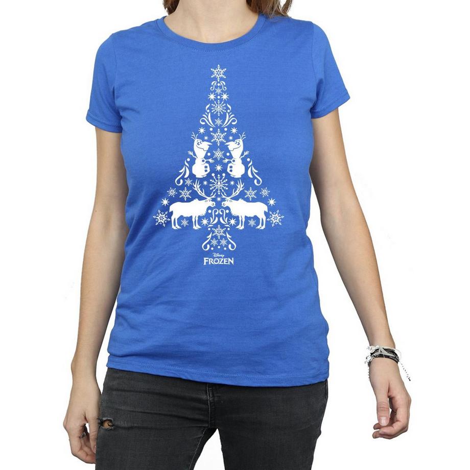 Disney Frozen T-Shirt Albero di Natale  
