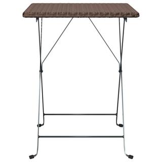 VidaXL Klappbare bistrotisch poly-rattan  