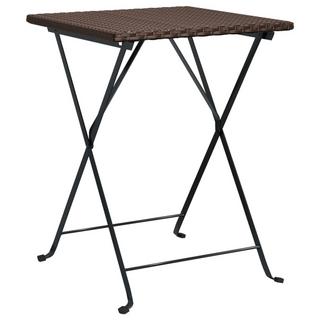 VidaXL Table de bistrot pliante rotin synthétique  