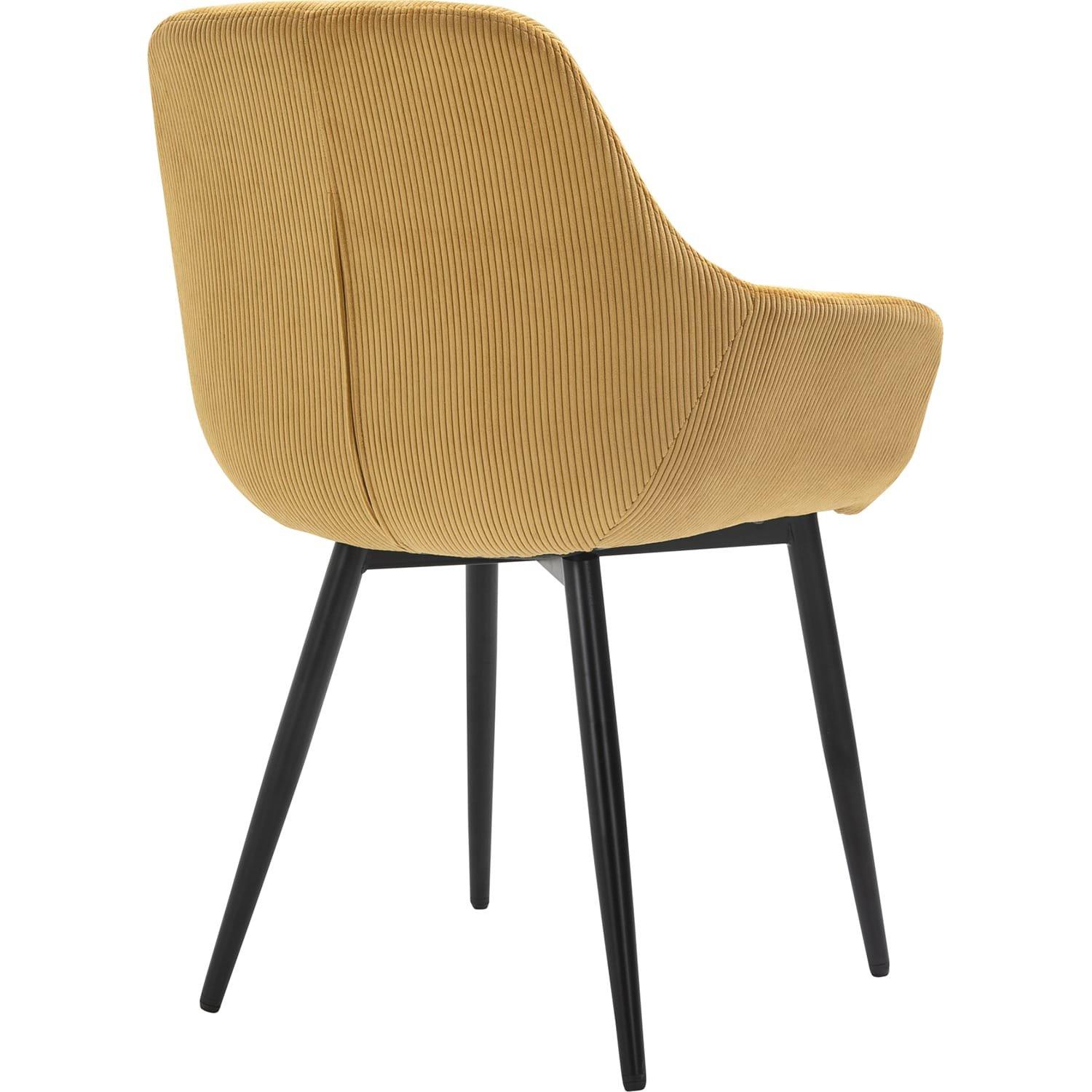 mutoni Fauteuil Home jaune (série de 2)  