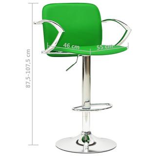 VidaXL Tabouret de bar cuir artificiel  