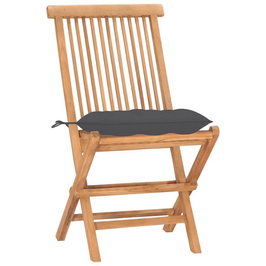 VidaXL set arredo pieghevole giardino Teak riciclato  