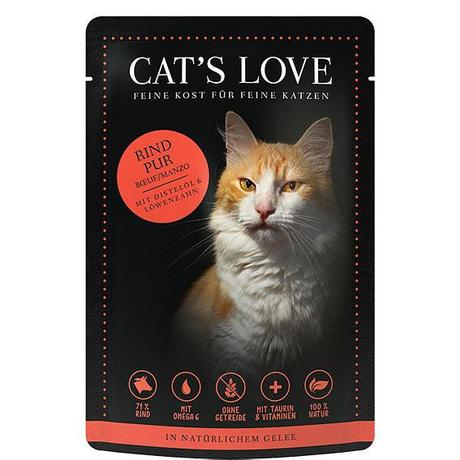 Cat's Love  Manzo puro per adulti, 85 g 
