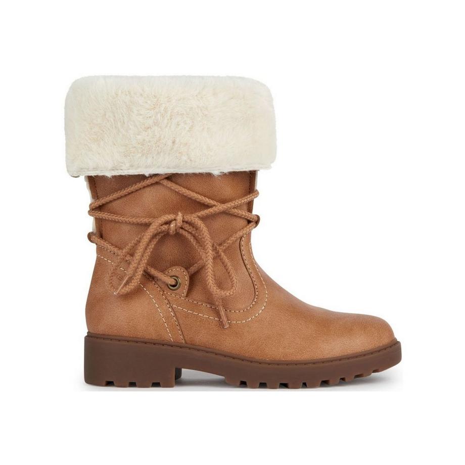 GEOX Bottes d'hiver avec bordure en fausse fourrure  