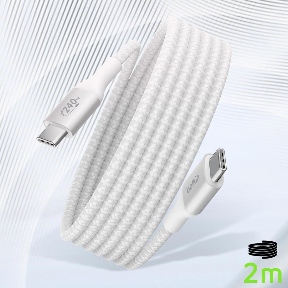 belkin  Belkin 240W USB-C Kabel Weiß 2m 