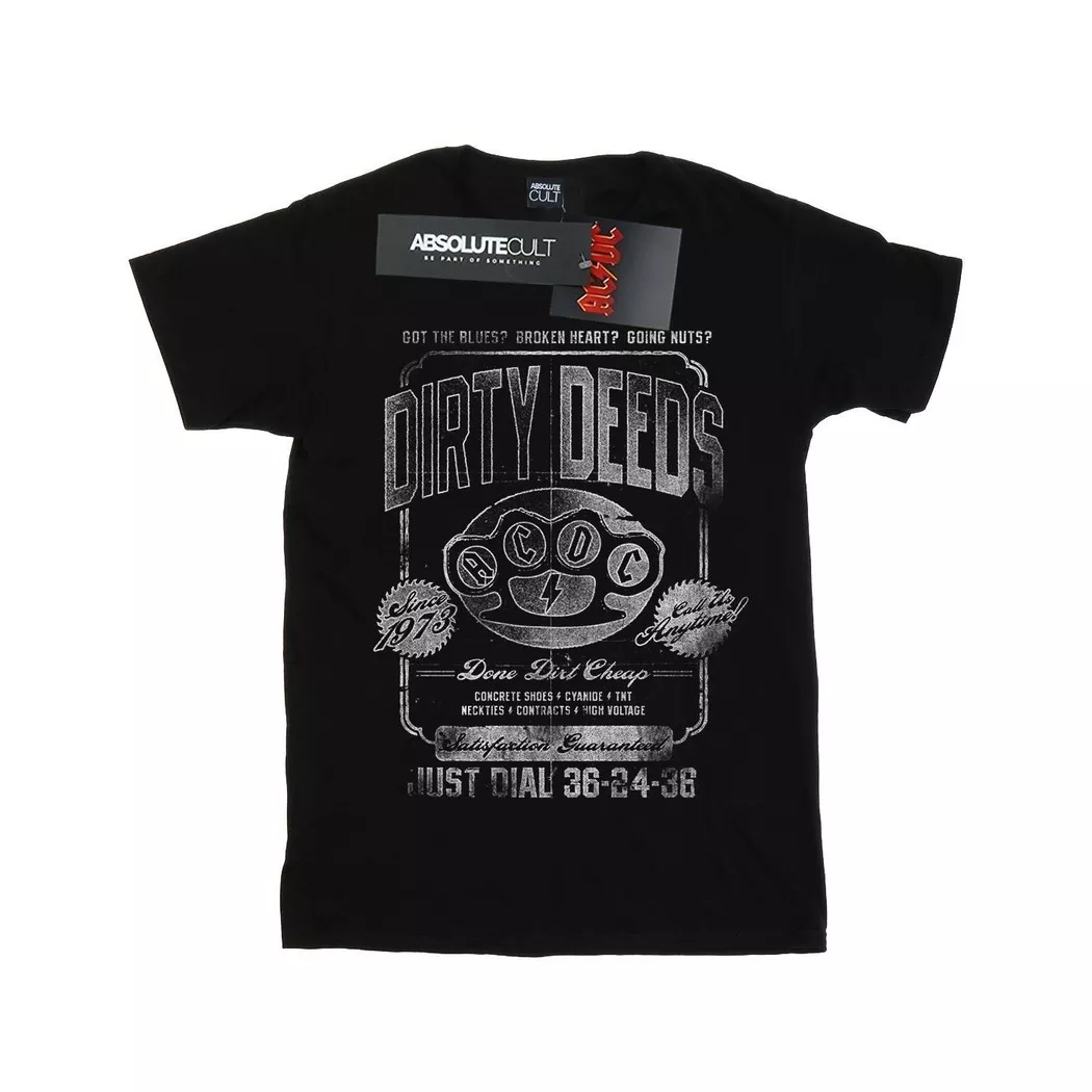 AC/DC - ACDC Just Dial TShirt, für Damen, Schwarz, Größe XL