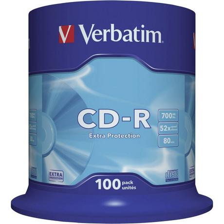 Verbatim  Verbatim 43411 CD-R 80 vergine 700 MB 100 pz. Torre 