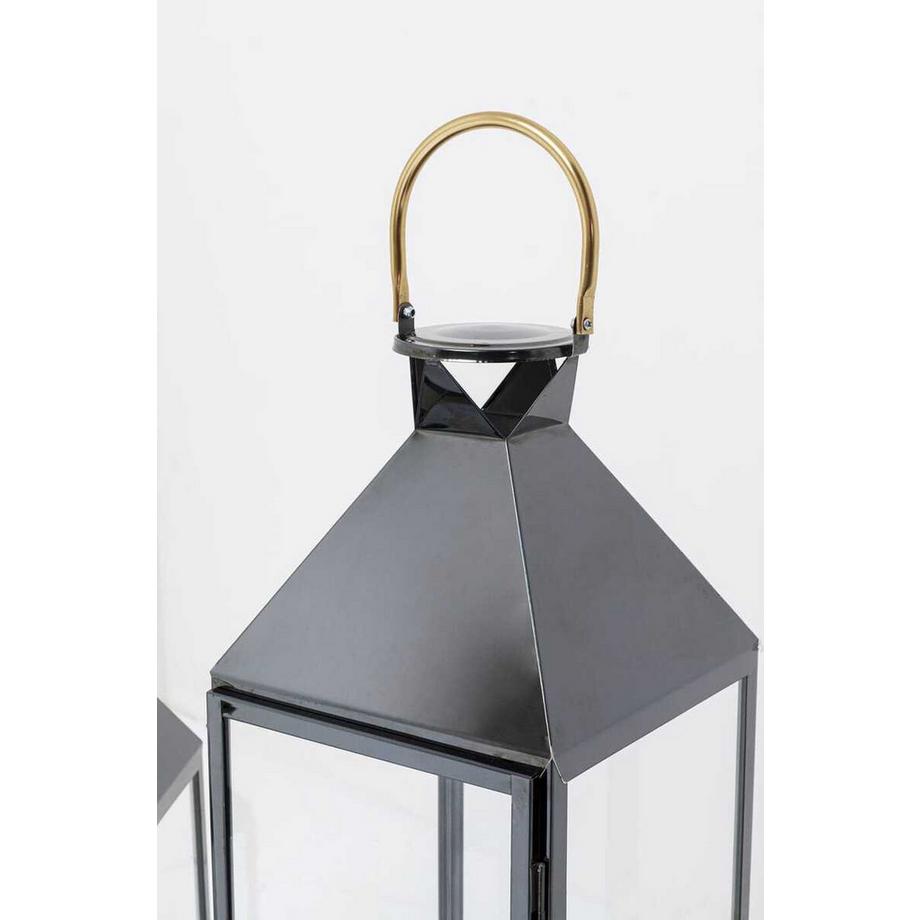 KARE Design Lanterne Giardino noir or (set de 4)  