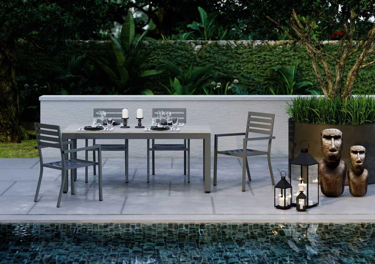 KARE Design Lanterna Giardino oro nero (set di 4)  
