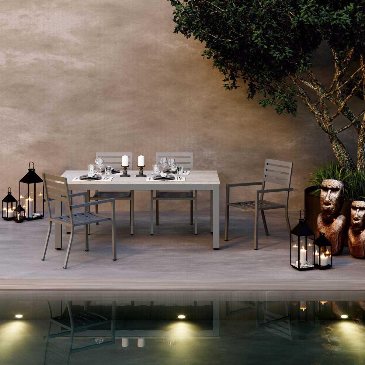 KARE Design Lanterna Giardino oro nero (set di 4)  