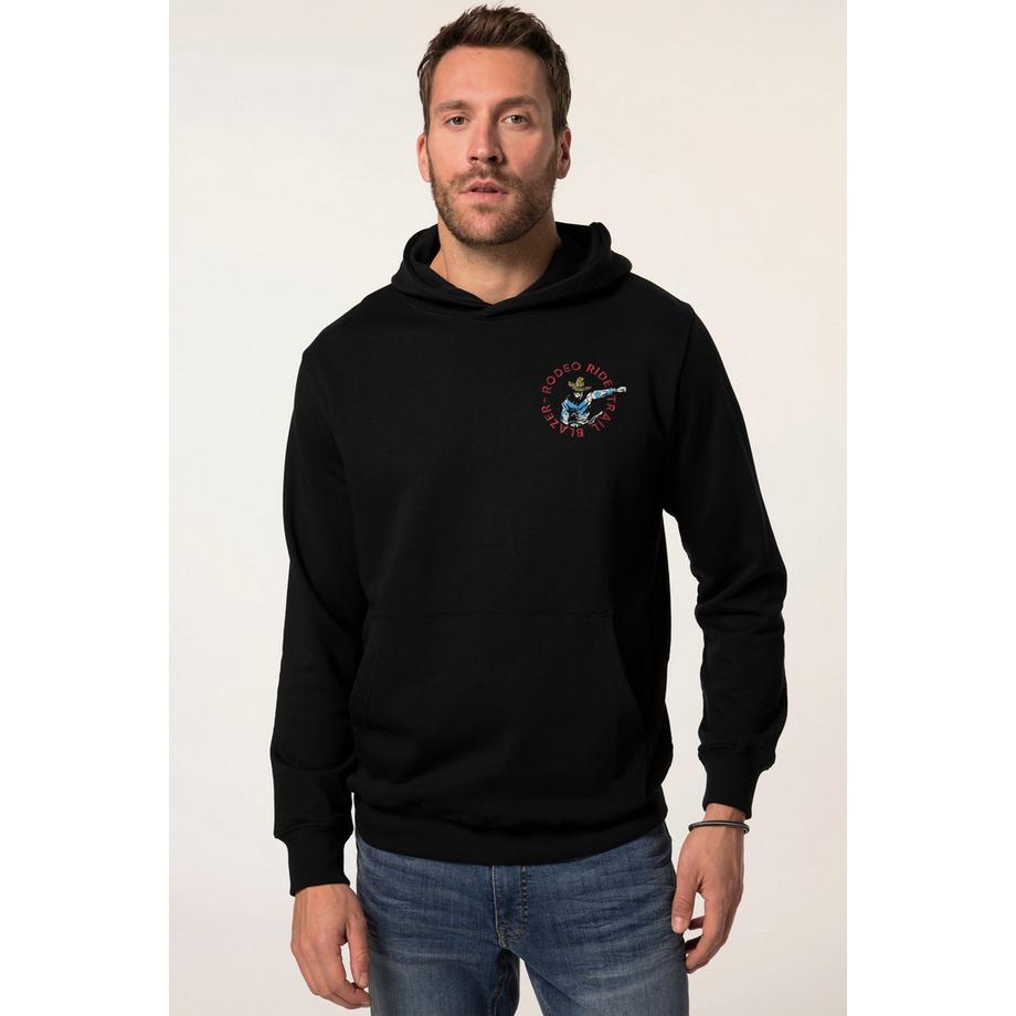 JP1880 Sweat-shirt à capuche Vintage Look Imprimé au dos  