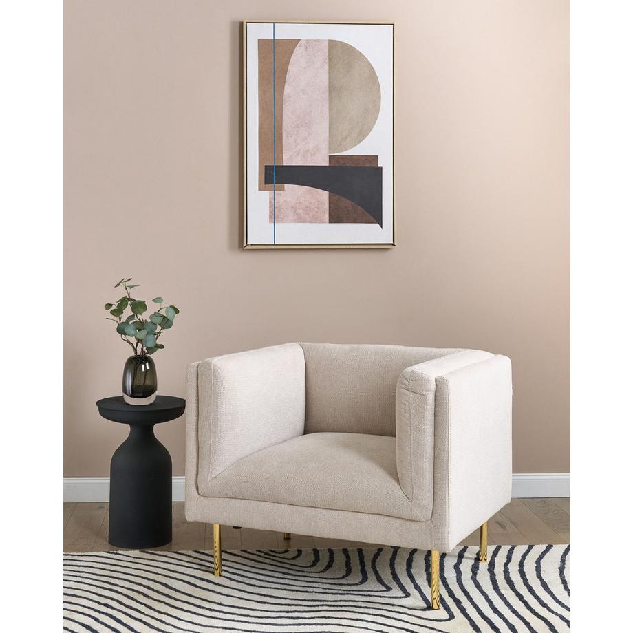 Beliani Sessel aus Stoff  MOEN  