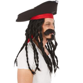 Tectake  Perücke Kapitän Jack 