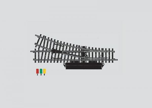 märklin          Inhalt:  M it abnehmbarem elektromagnetischem Antrieb (75491). Weichenbogen 22° 30'. Bogen entspricht 2232. Länge des geraden Gleises 168,9 mm.                  Verpackungseinheit 2 Stück                                      