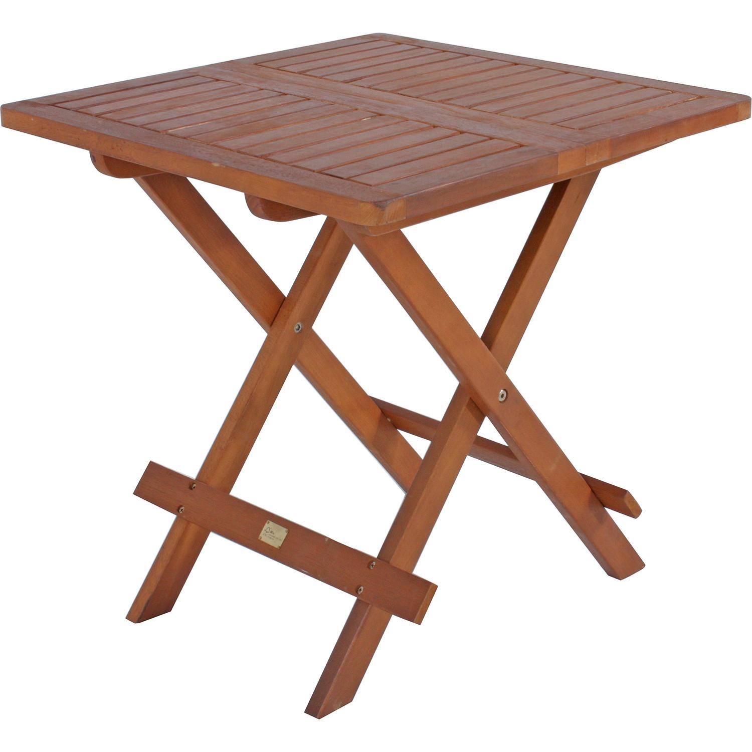 mutoni Table d'appoint de jardin Cleveland acacia marron 50x50  