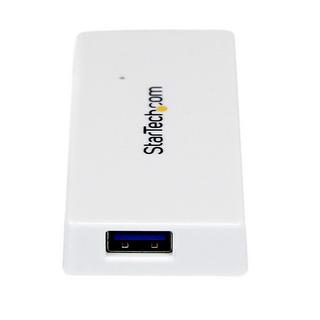 STARTECH.COM  Hub USB 3.0 à 4 ports avec câble intégré - 5Gbps - Blanc 