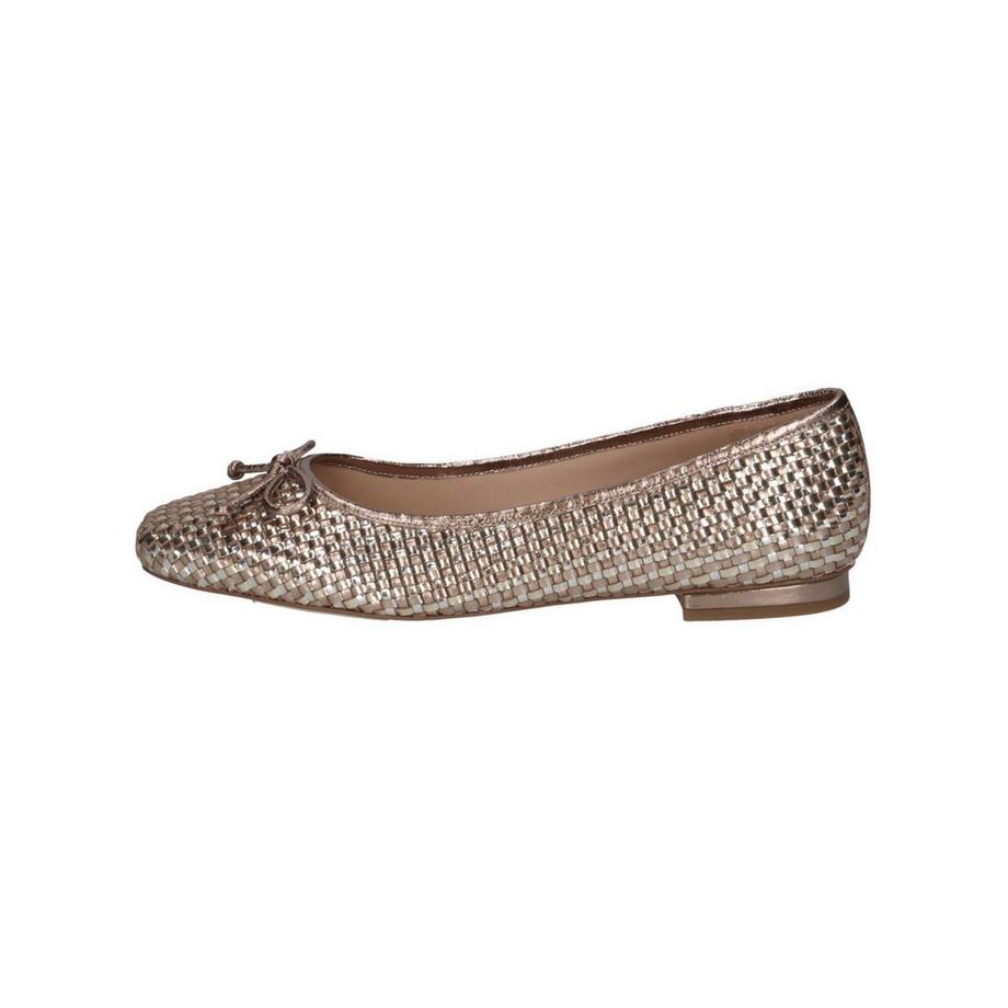Peter Kaiser Ballerine intrecciate metalliche  