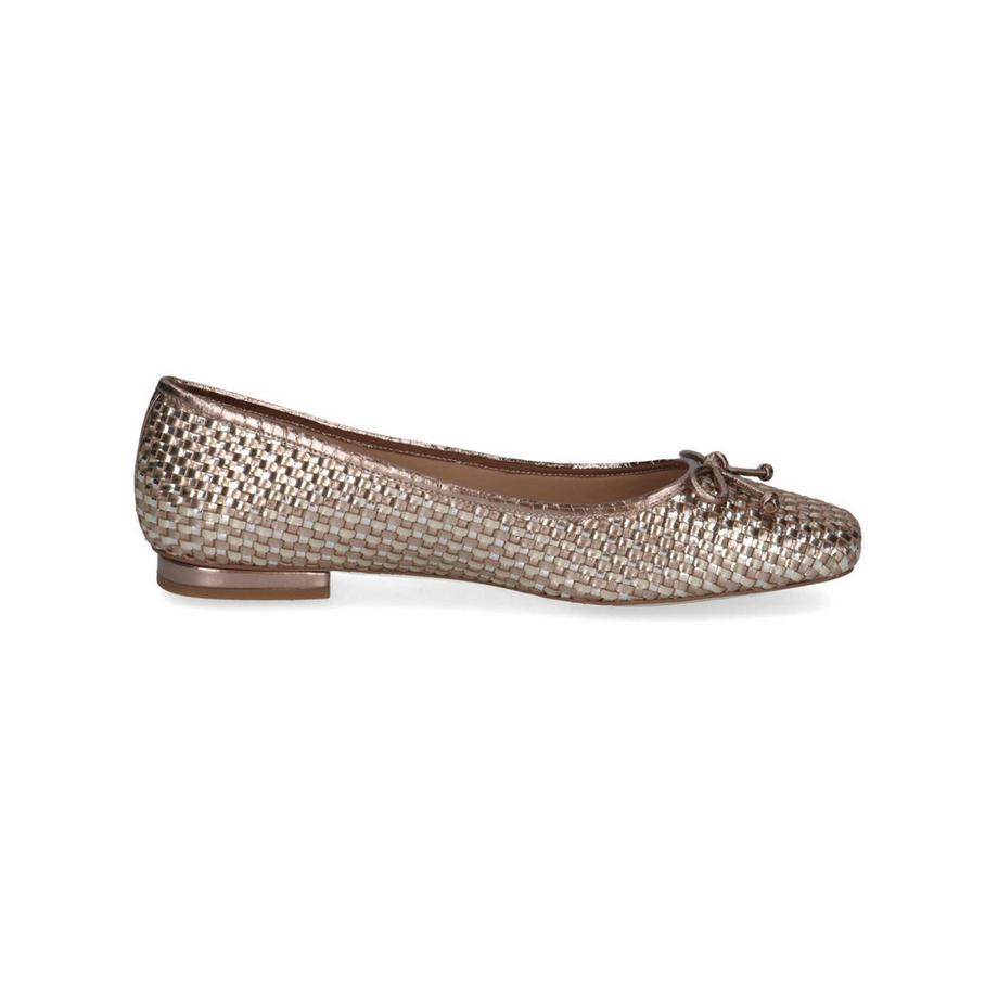Peter Kaiser Ballerine intrecciate metalliche  