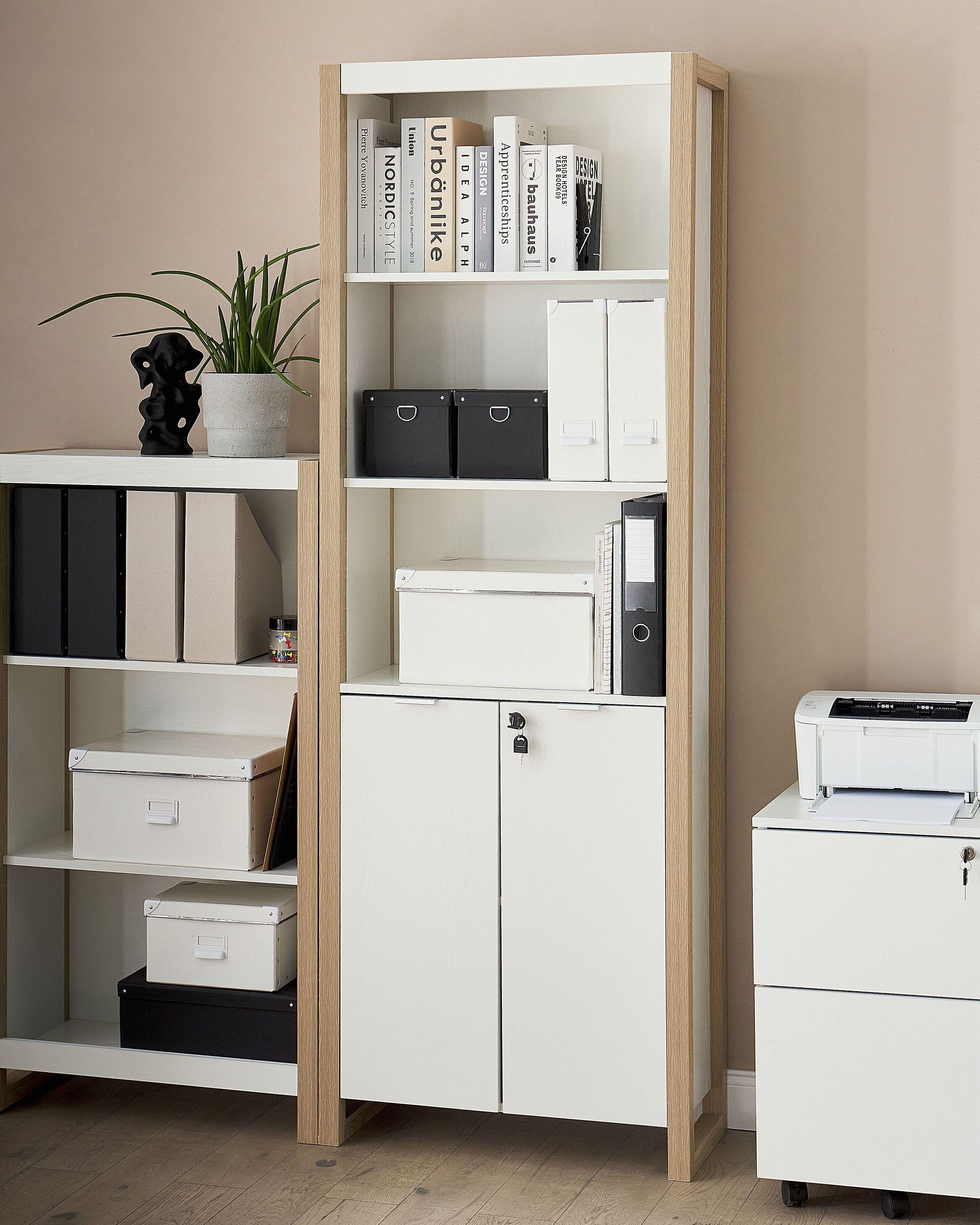 Beliani Bücherregal aus Faserplatte Modern JOHNSON  