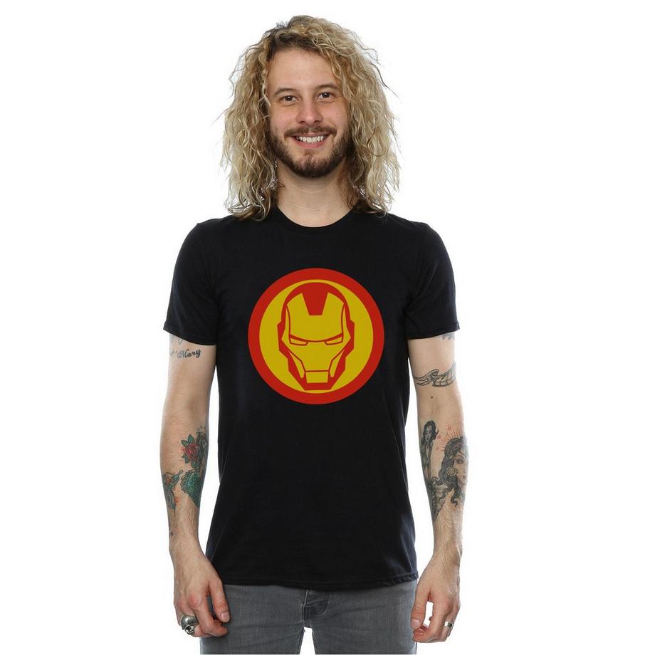 MARVEL Avengers Iron Man Maschera Logo T-Shirt  
