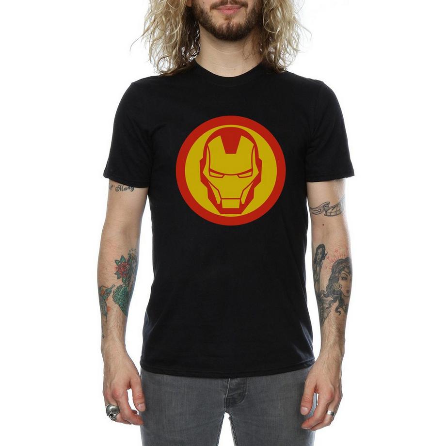 MARVEL Avengers Iron Man Maschera Logo T-Shirt  