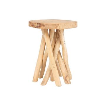 Table d'appoint en teck - Coloris : Naturel - GAYANA